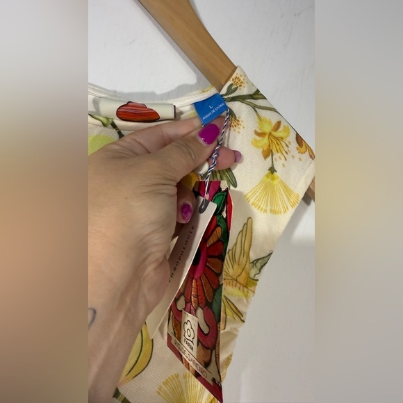 NWT Farm Rio Hummingbird Garden Mid Dress - Picture 6 of 11